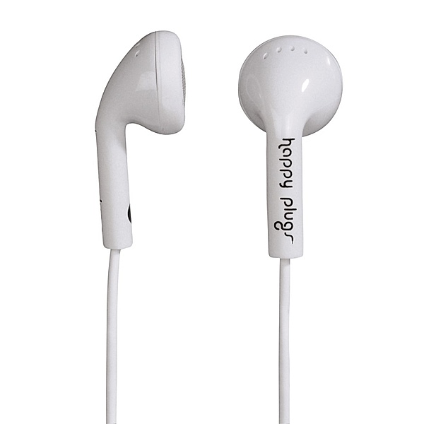 Happy Plugs Earbud-Headset, Weiß