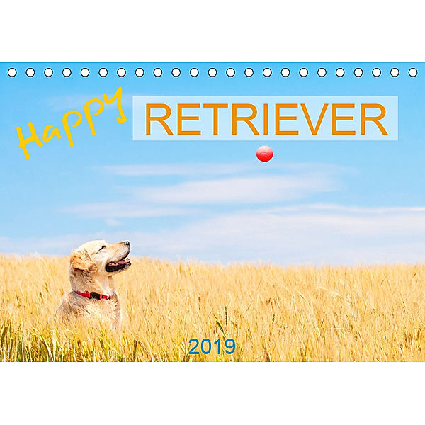 Happy Retriever (Tischkalender 2019 DIN A5 quer)