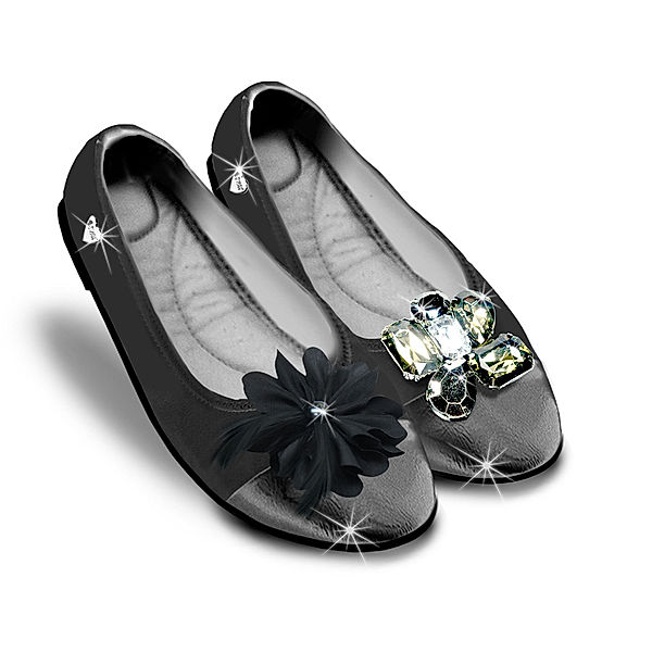 happy® shoes Design Wohlfühl Ballerina, schwarz (Größe: XL=42/43)