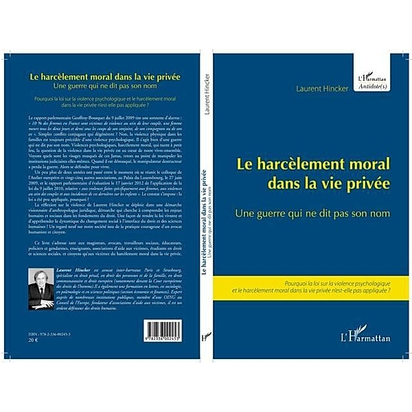 Harcelement moral dans la vie privee / Hors-collection, Laurent Hincker
