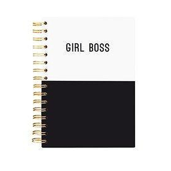 Hard Bound Journal: Girl Boss Mono - Hardcover-Notizbuch mit stabiler Ringbindung: Girl Boss, Graphique de France