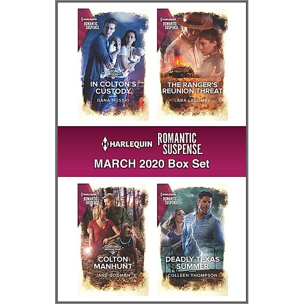 Harlequin Romantic Suspense March 2020 Box Set, Dana Nussio, Jane Godman, Lara Lacombe, Colleen Thompson