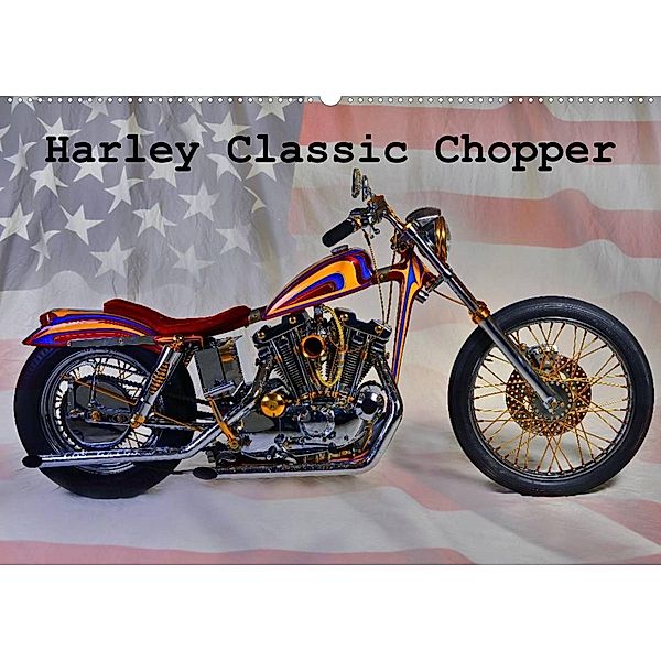 Harley Classic Chopper (Wandkalender 2023 DIN A2 quer), Ingo Laue