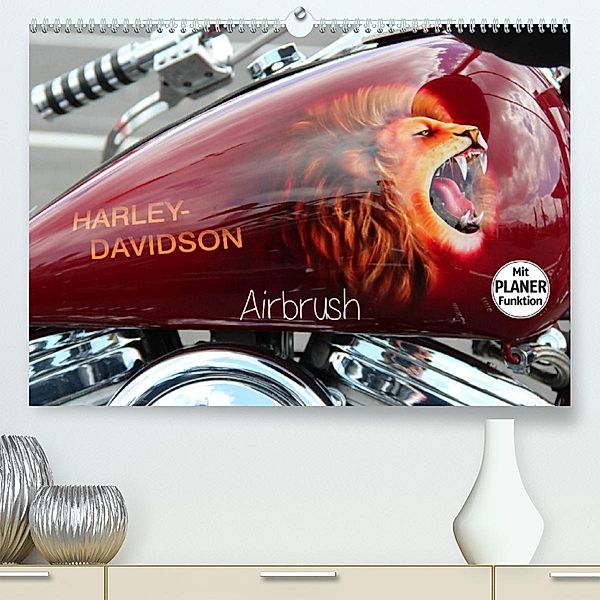 Harley Davidson - Airbrush (Premium, hochwertiger DIN A2 Wandkalender 2023, Kunstdruck in Hochglanz), Matthias Brix - Studio Brix