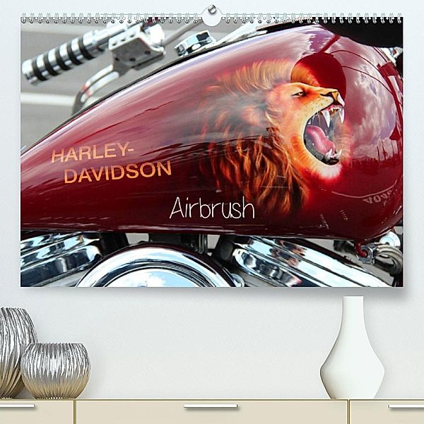 Harley Davidson - Airbrush (Premium, hochwertiger DIN A2 Wandkalender 2023, Kunstdruck in Hochglanz), Matthias Brix - Studio Brix
