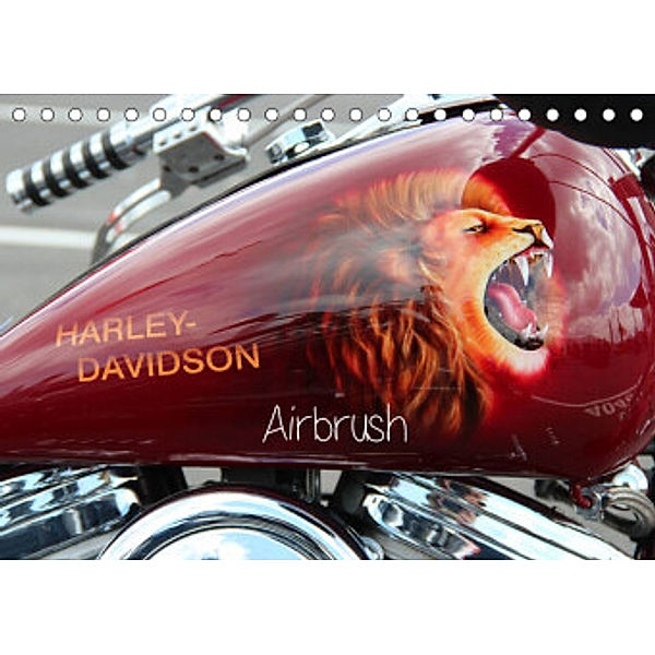 Harley Davidson - Airbrush (Tischkalender 2022 DIN A5 quer), Matthias Brix - Studio Brix