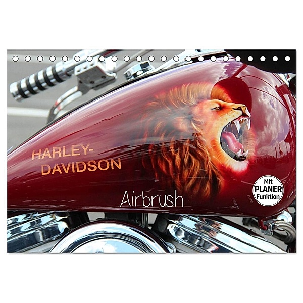 Harley Davidson - Airbrush (Tischkalender 2024 DIN A5 quer), CALVENDO Monatskalender, Matthias Brix - Studio Brix