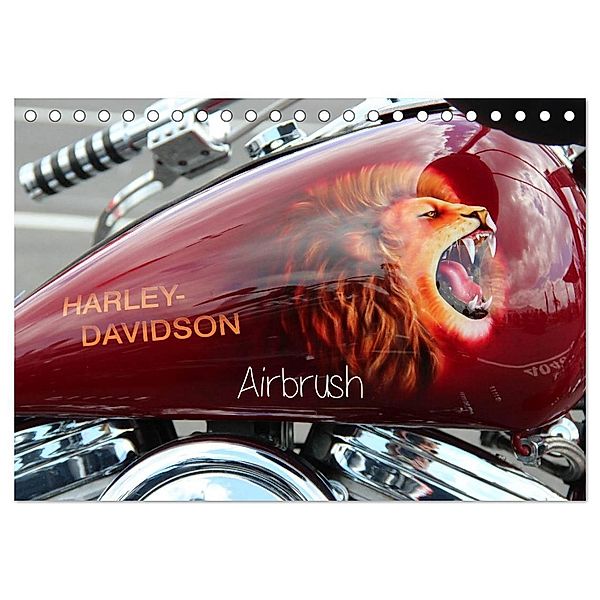 Harley Davidson - Airbrush (Tischkalender 2024 DIN A5 quer), CALVENDO Monatskalender, Matthias Brix - Studio Brix