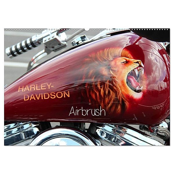 Harley Davidson - Airbrush (Wandkalender 2024 DIN A2 quer), CALVENDO Monatskalender, Matthias Brix - Studio Brix