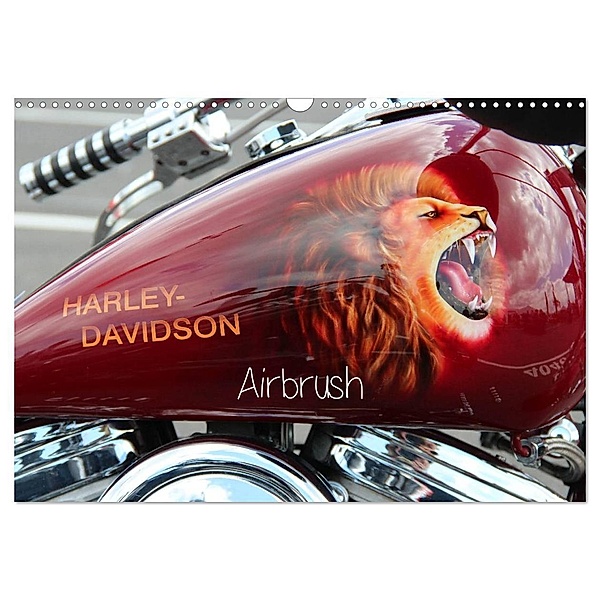 Harley Davidson - Airbrush (Wandkalender 2024 DIN A3 quer), CALVENDO Monatskalender, Matthias Brix - Studio Brix