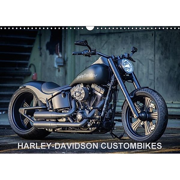 Harley-Davidson Custombikes Kalender (Wandkalender 2017 DIN A3 quer), Volker Wolf