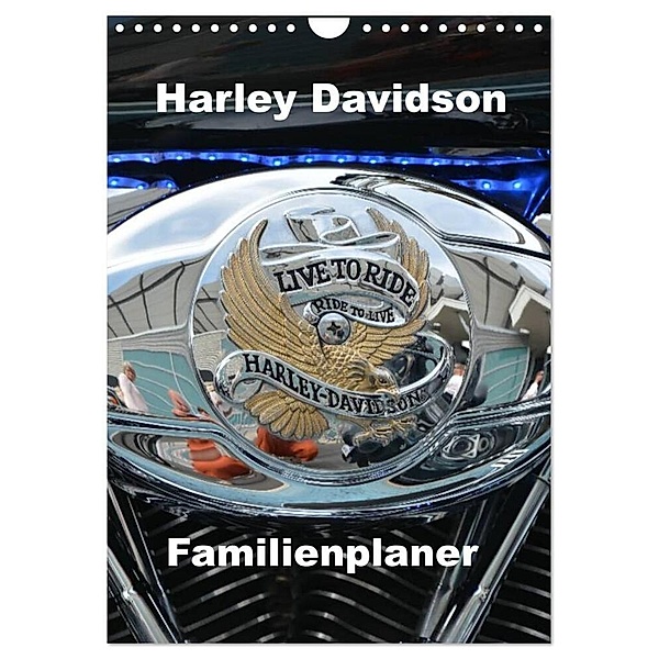 Harley Davidson Familienplaner (Wandkalender 2024 DIN A4 hoch), CALVENDO Monatskalender, Thomas Bartruff