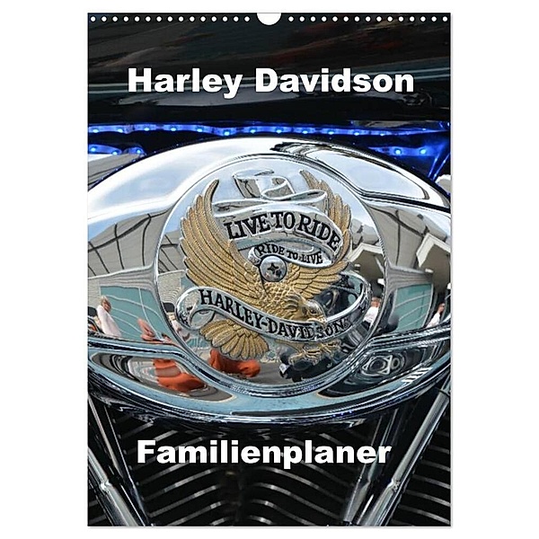 Harley Davidson Familienplaner (Wandkalender 2024 DIN A3 hoch), CALVENDO Monatskalender, Thomas Bartruff