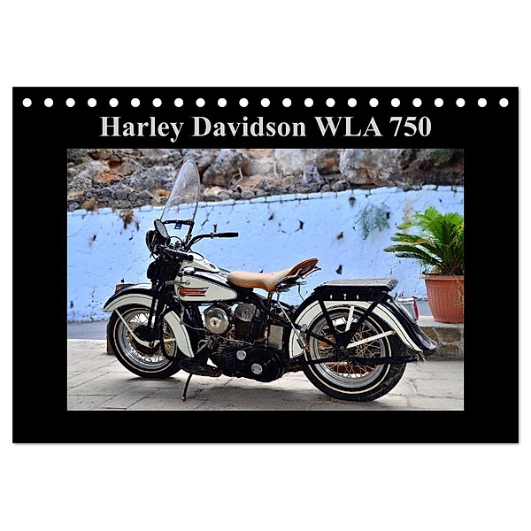 Harley Davidson WLA 750 (Tischkalender 2024 DIN A5 quer), CALVENDO Monatskalender, Ingo Laue