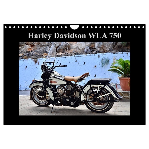 Harley Davidson WLA 750 (Wandkalender 2024 DIN A4 quer), CALVENDO Monatskalender, Ingo Laue