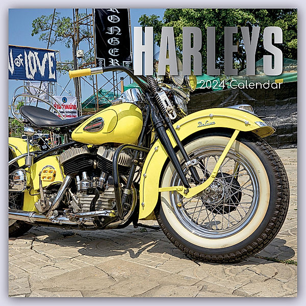 Harleys - Harley Davidson 2024 - 16-Monatskalender, The Gifted Stationery Co. Ltd