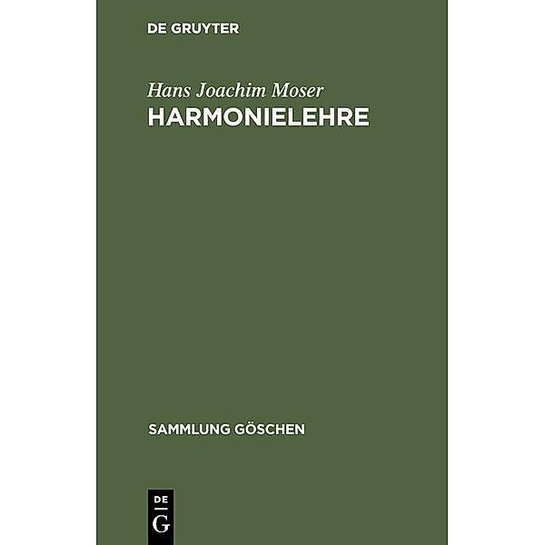 Harmonielehre / Sammlung Göschen Bd.809, Hans Joachim Moser