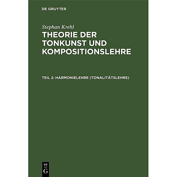 Harmonielehre (Tonalitätslehre), Stephan Krehl