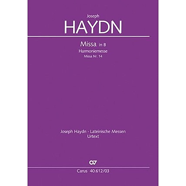 Harmoniemesse in B (Klavierauszug), Joseph Haydn