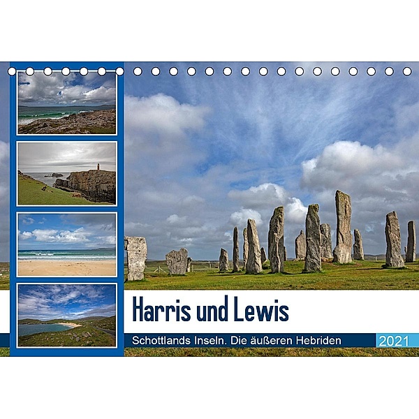 Harris und Lewis - Schottlands Inseln. Die äußeren Hebriden (Tischkalender 2021 DIN A5 quer), Andrea Potratz