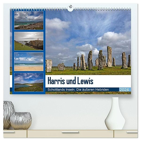 Harris und Lewis - Schottlands Inseln. Die äußeren Hebriden (hochwertiger Premium Wandkalender 2024 DIN A2 quer), Kunstdruck in Hochglanz, Andrea Potratz