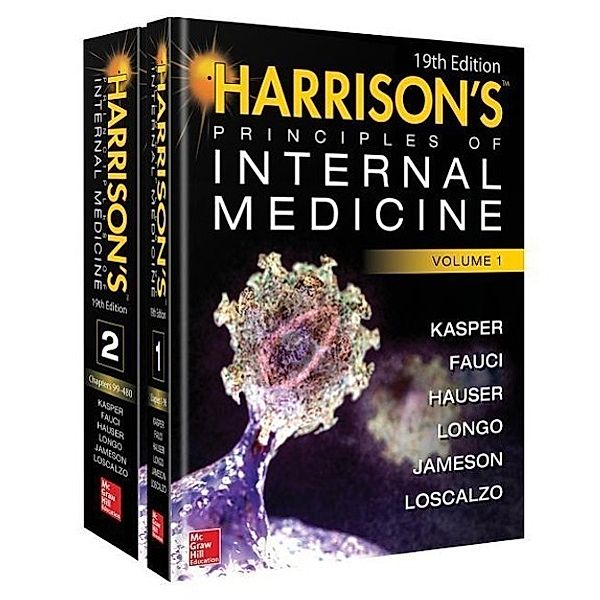 Harrison's Principles of Internal Medicine, 2 Vols., w. DVD, Dennis L. Kasper, Anthony S. Fauci, Stephen L. Hauser, Dan L. Longo, J. Larry Jameson, Joseph Loscalzo