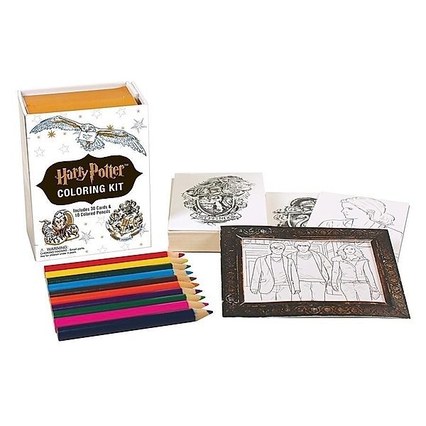 Harry Potter Coloring Kit, m.  Buch, m.  Beilage, Running Press