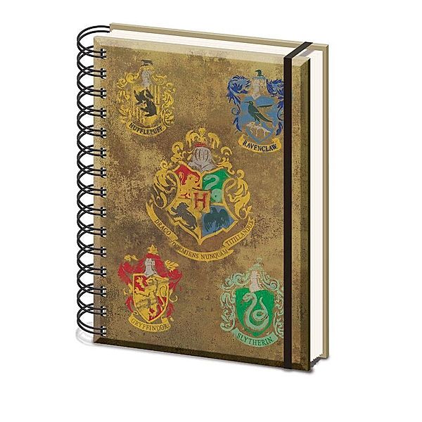 HARRY POTTER (COLOURFUL CREST) A5 WIRO NOTEBOOK