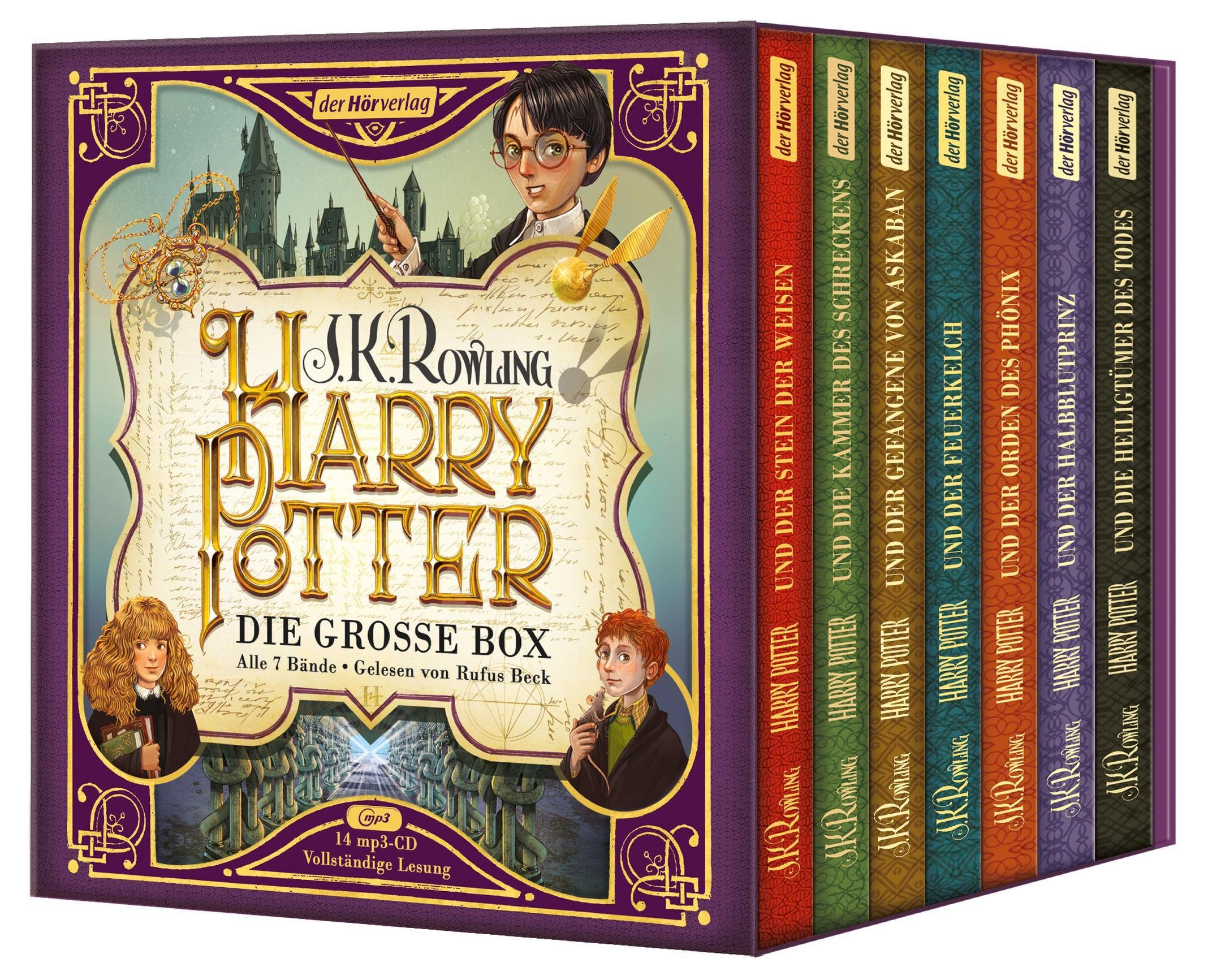 Harry Potter. Die große Box. Alle 7 Bände., 14 Audio-CD, 14 MP3 Hörbuch