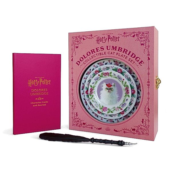 Harry Potter: Dolores Umbridge Collectible Cat Plate Set, Donald Lemke