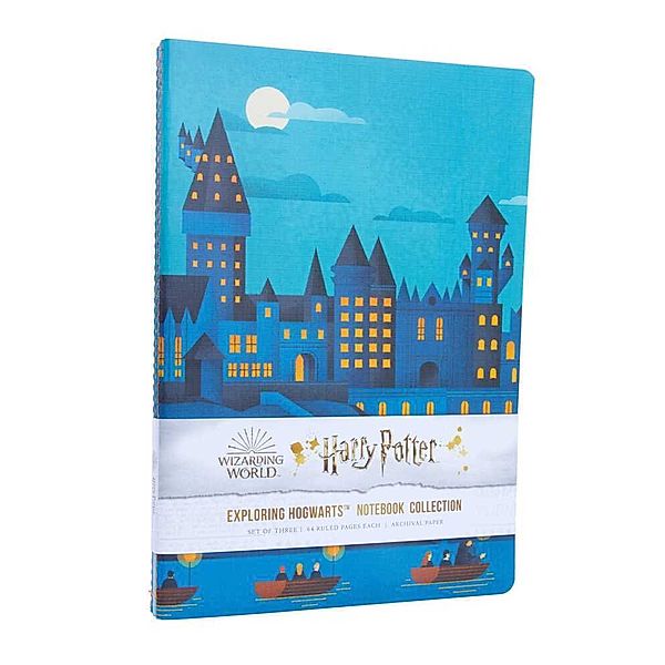 Harry Potter: Exploring Hogwarts Sewn Notebook Collection (Set of 3), Insight Editions