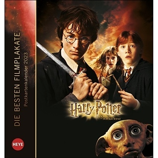 Harry Potter Filmplakate Postkartenkalender 2023. Die tollsten Plakate der Filmreihe in einem Kalender im Postkartenform