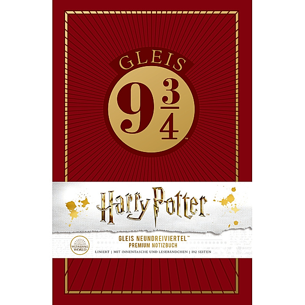 Harry Potter: Gleis 9 ¾ Premium-Notizbuch, Wizarding World