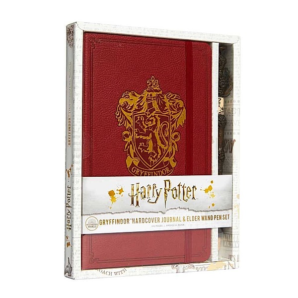 Harry Potter: Gryffindor Hardcover Journal and Elder Wand Pen Set, Insight Editions
