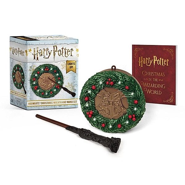 Harry Potter: Hogwarts Christmas Wreath and Wand Set, Donald Lemke