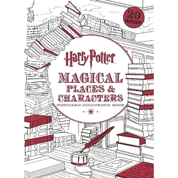 Harry Potter Magical Places & Characters Postcard Colouring Book, Warner Brothers
