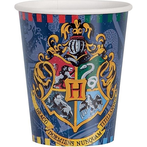 Harry Potter Pappbecher 266ml 8 Stück