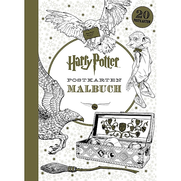 Harry Potter Postkartenmalbuch