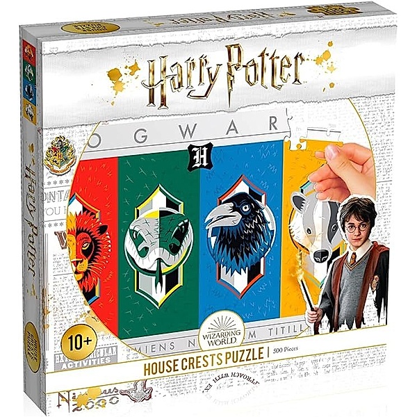 Harry Potter Puzzle House Crests, 500 Teile (Fanartikel)