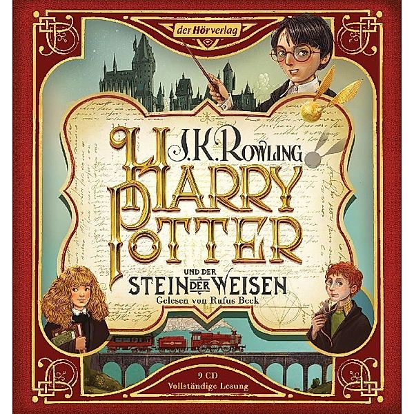 Harry Potter und der Stein der Weisen,9 Audio-CD, J.K. Rowling