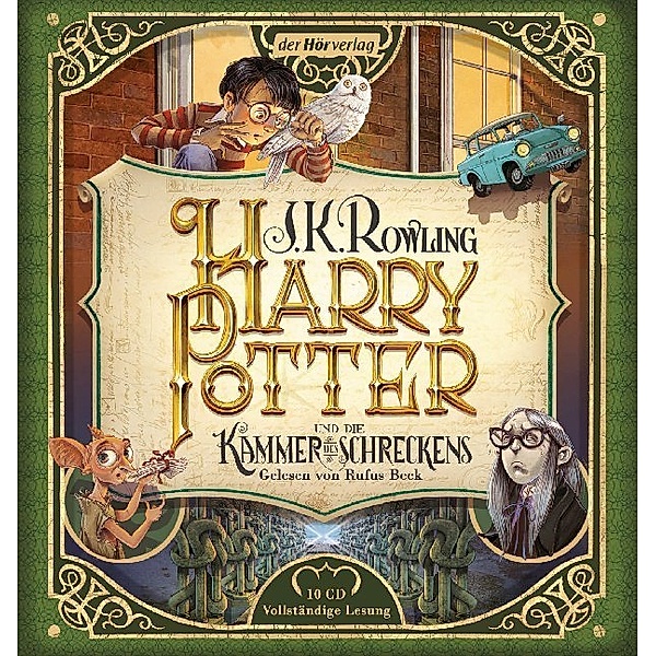 Harry Potter und die Kammer des Schreckens,10 Audio-CD, J.K. Rowling