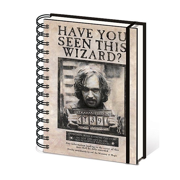 HARRY POTTER (WANTED SIRIUS) A5 WIRO NOTEBOOK