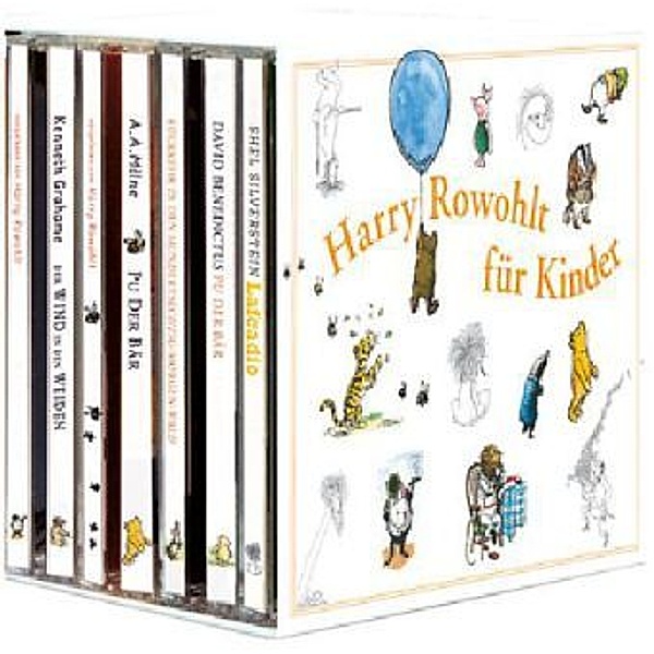 Harry Rowohlt für Kinder, 16 Audio-CDs, David Benedictus, Kenneth Grahame, A. A. Milne, Shel Silverstein