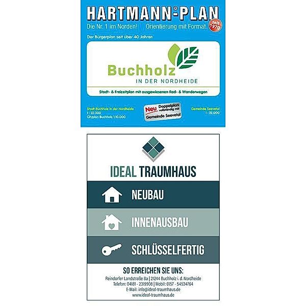 HARTMANN-PLAN Buchholz in der  Nordheide, 1:22.000, Stadtplan