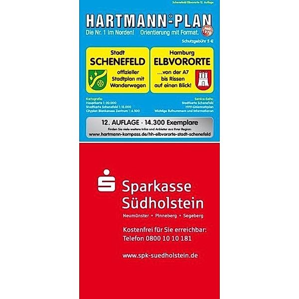 HARTMANN-PLAN Stadt Schenefeld & Hamburg Elbvororte mit Luru