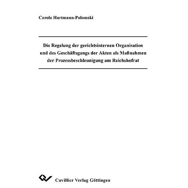 Hartmann-Polomski, C: Regelung der gerichtsinternen Organisa, Claudia Hartmann-Polomski