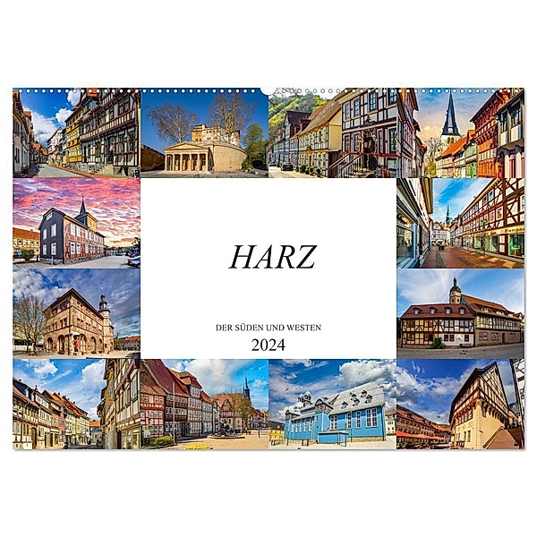 Harz der Süden und Westen (Wandkalender 2024 DIN A2 quer), CALVENDO Monatskalender, Dirk Meutzner