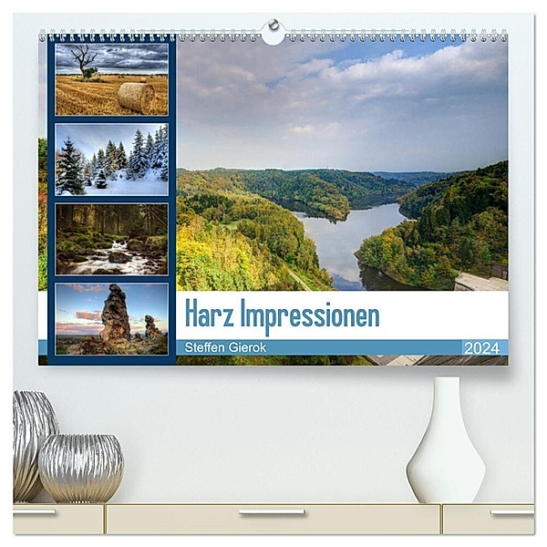 Harz Impressionen (hochwertiger Premium Wandkalender 2024 DIN A2 quer), Kunstdruck in Hochglanz, Steffen Gierok ; Magic Artist Design