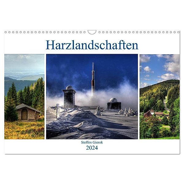 Harz Landschaften (Wandkalender 2024 DIN A3 quer), CALVENDO Monatskalender, Steffen Gierok