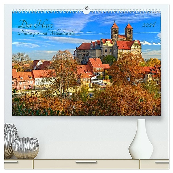 Harz Natur pur und Weltkulturerbe (hochwertiger Premium Wandkalender 2024 DIN A2 quer), Kunstdruck in Hochglanz, Prime Selection